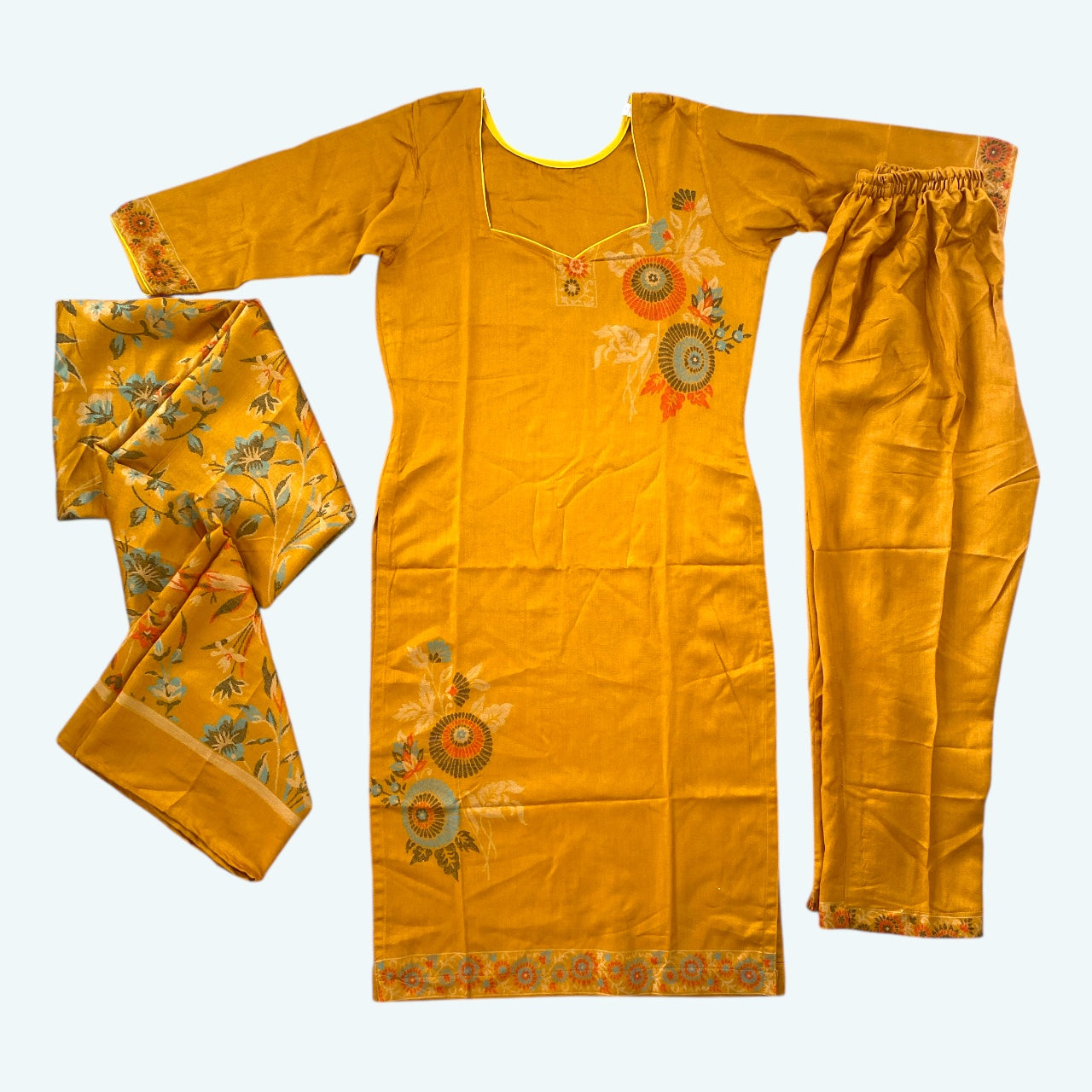 Customized floral kurta set