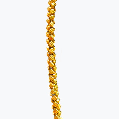 Peacock head temple necklace