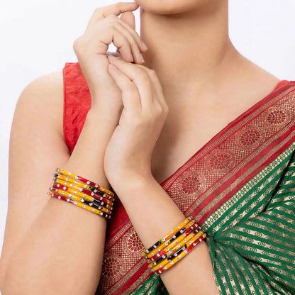 Rachana fancy glass bangles