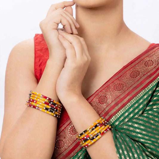 Rachana fancy glass bangles