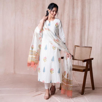 Kalini floral printed straight kurta set
