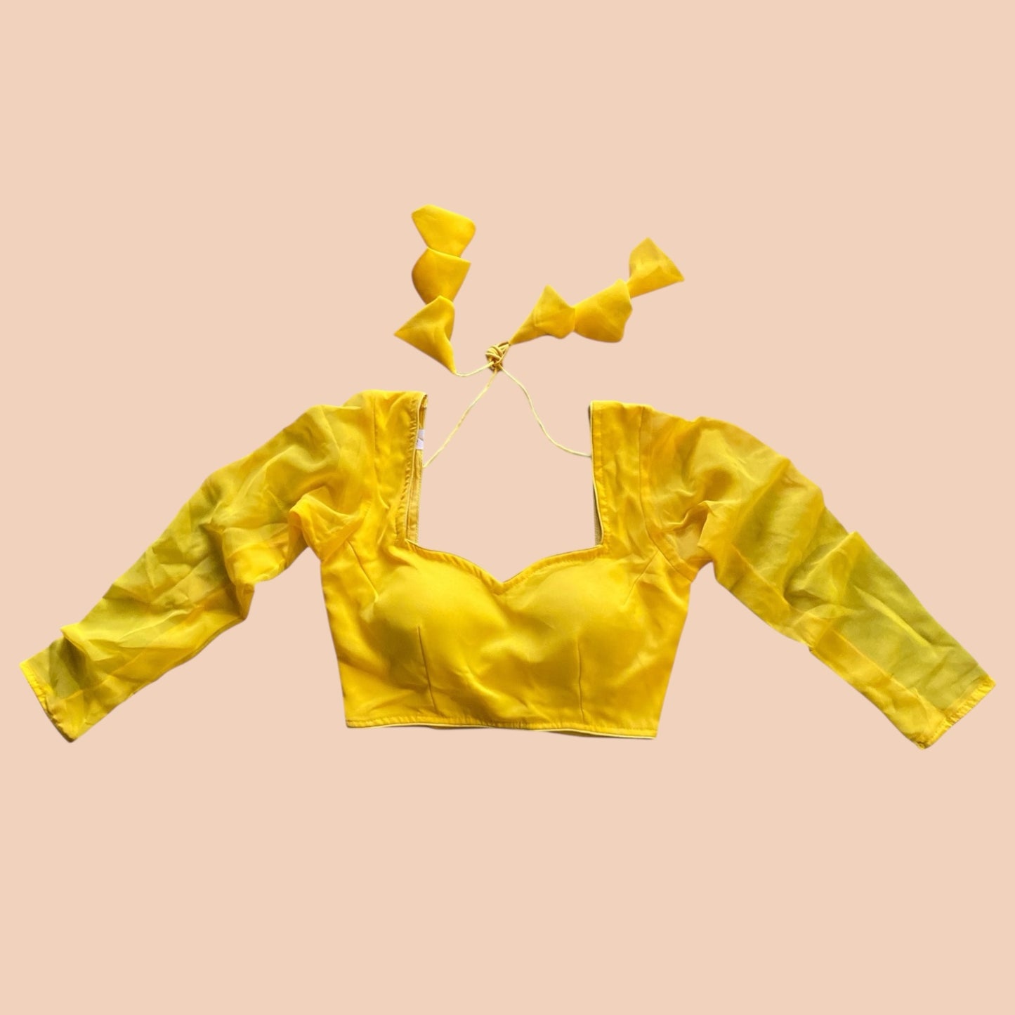 Customized Plain Long-Sleeve Blouse
