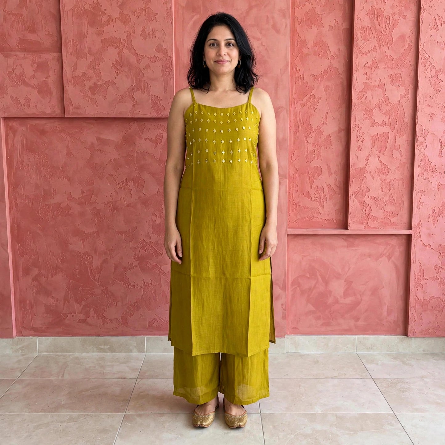Sleeveless palazzo style co-ord set