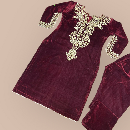 Velvet winter co-ord set