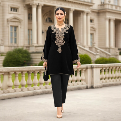 Velvet winter co-ord set