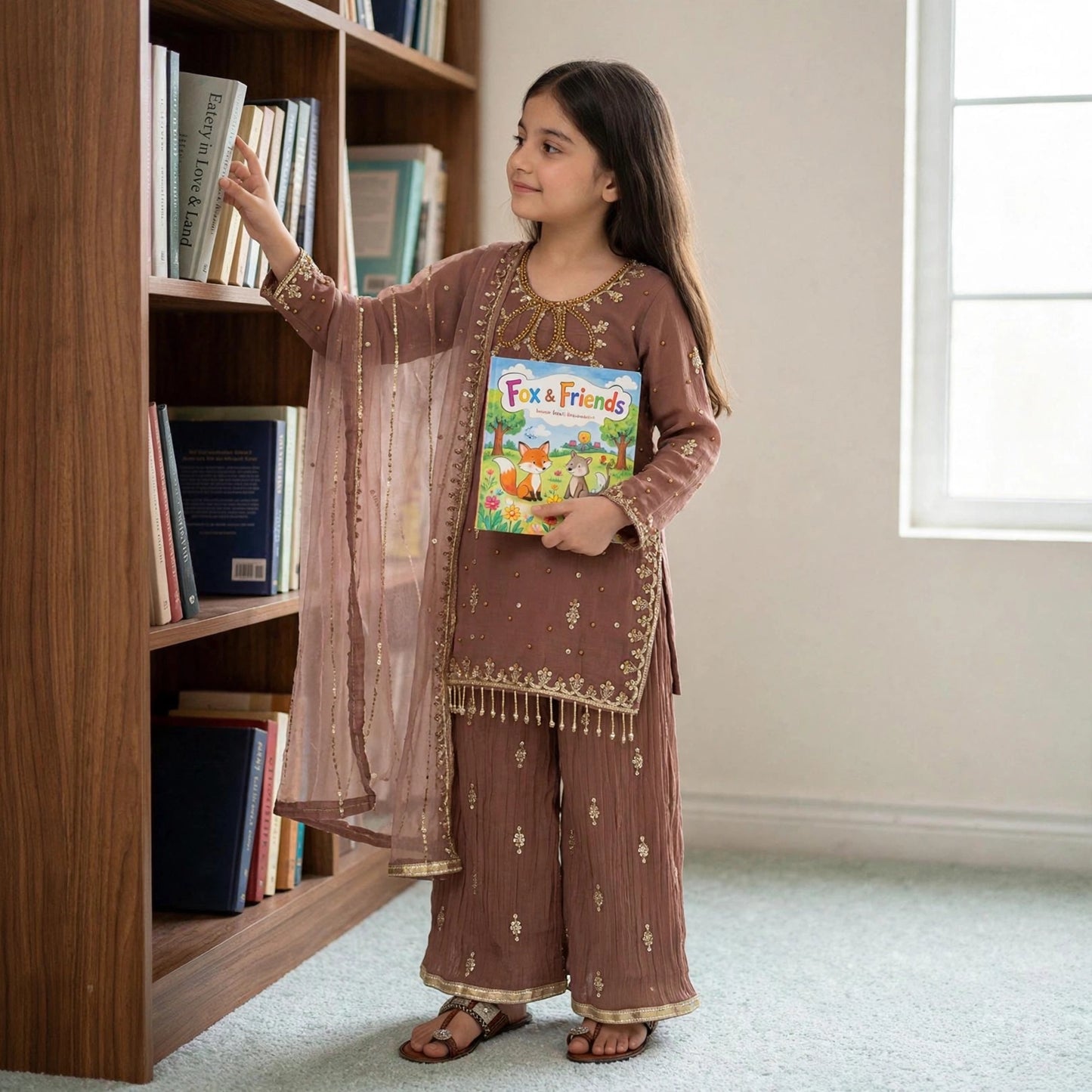Teeya creation mother-daughter palazzo set