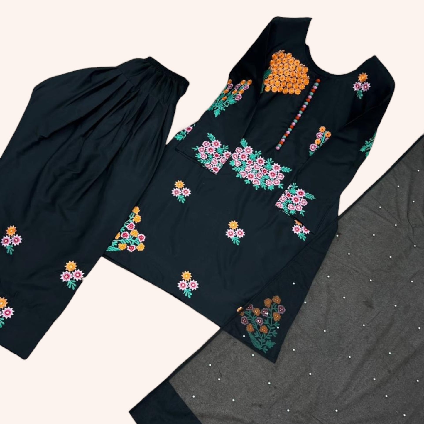 Salwar Kameez with farshi pant