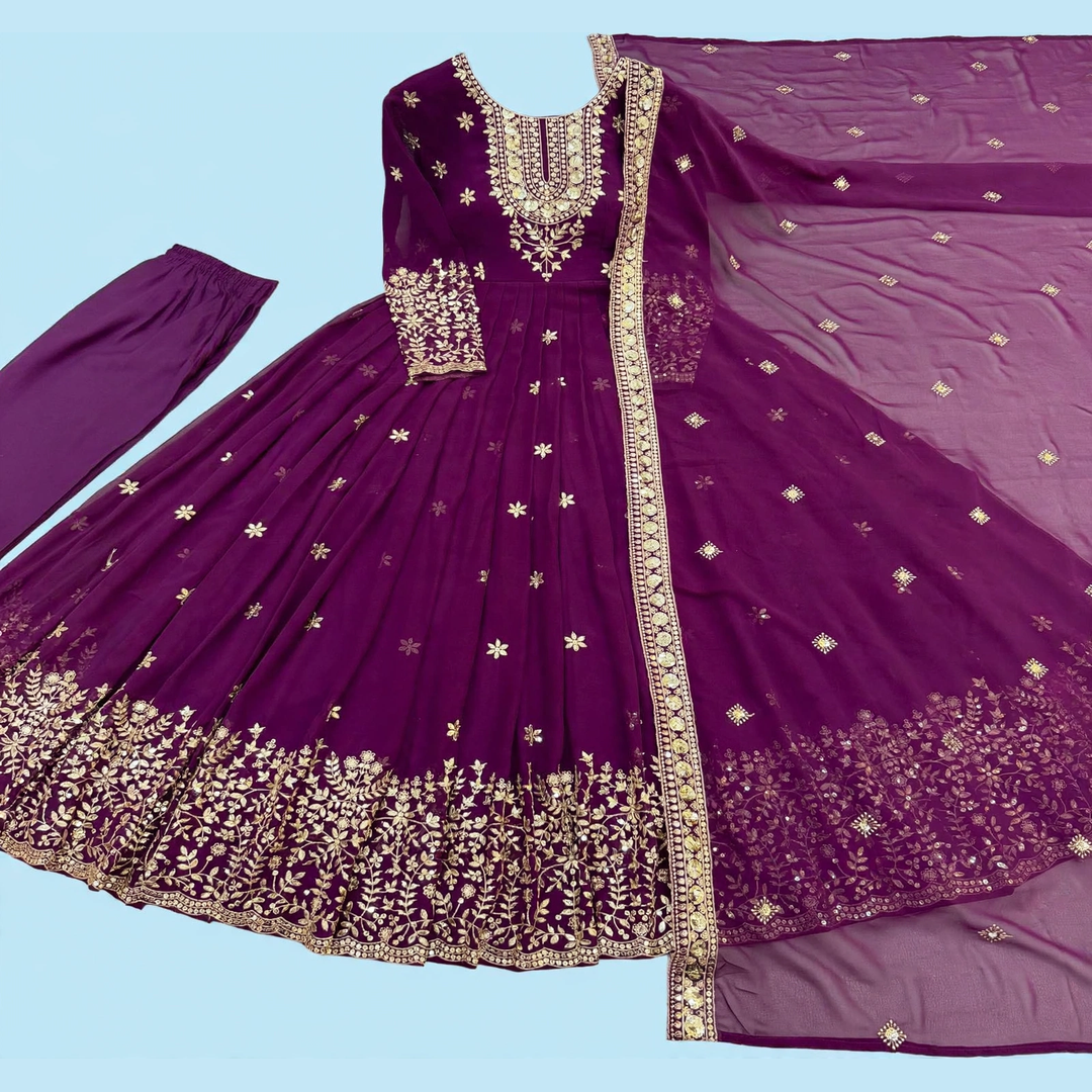 Shahi Udaipuri Anarkali suit set
