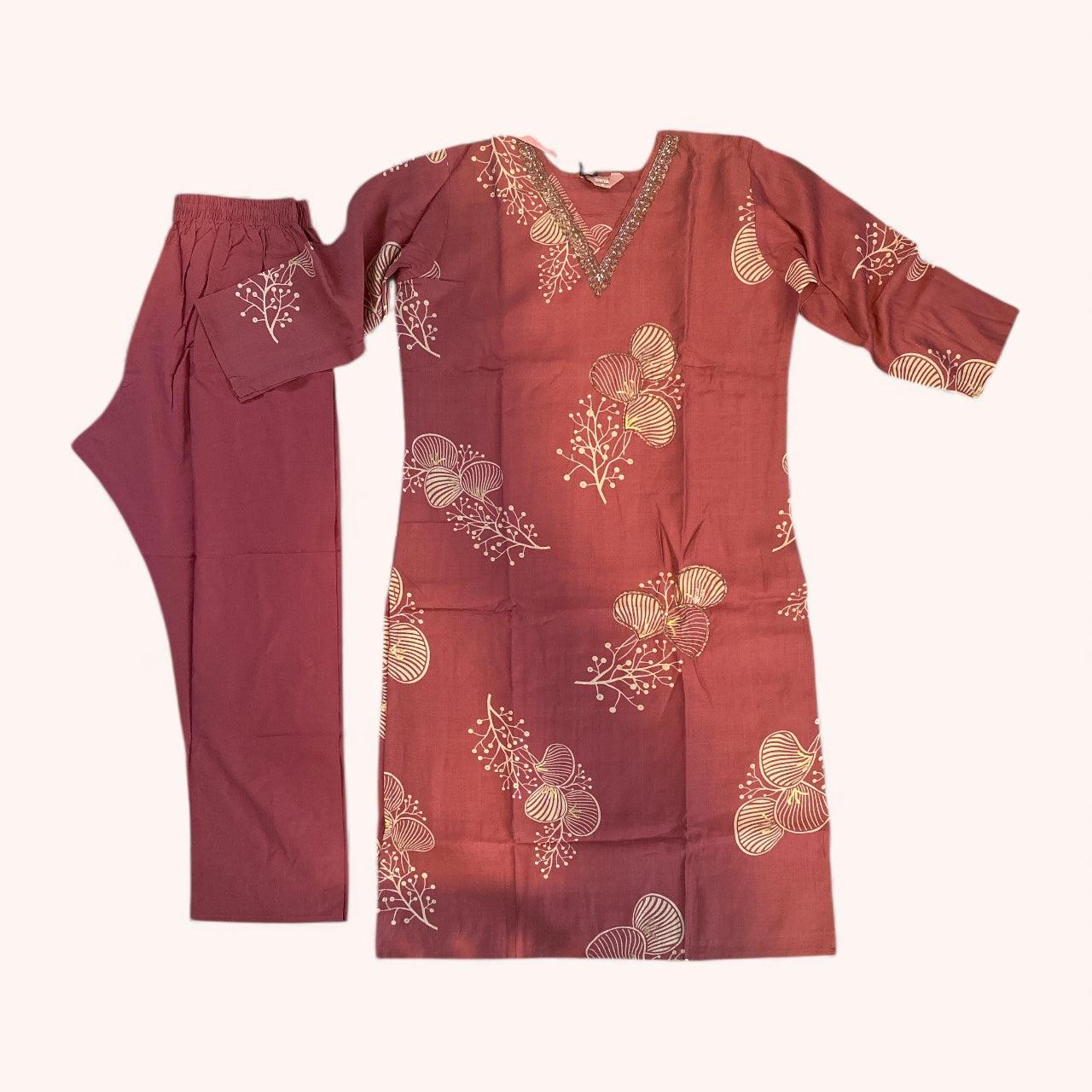 Binya floral kurta set
