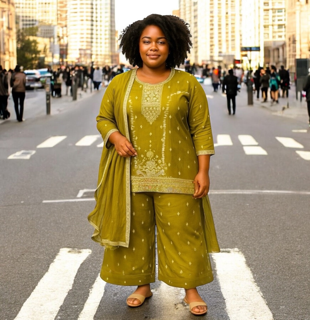 Big size kurta set