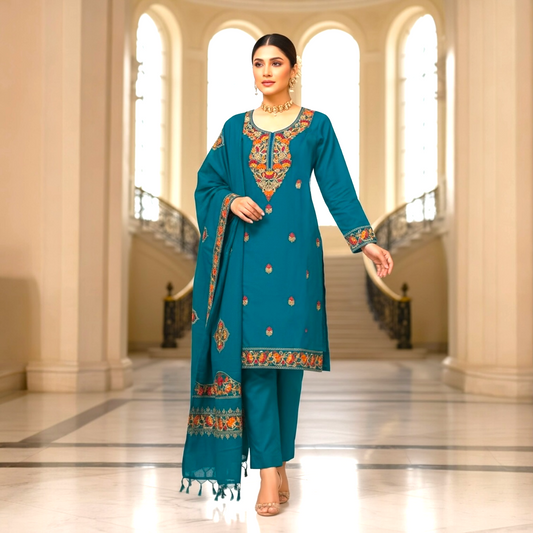 Customized winter kurta set