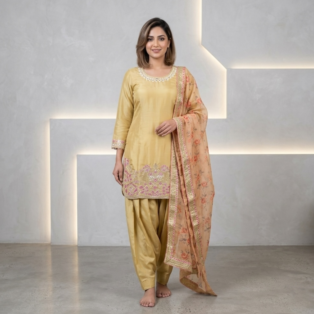 Gulnaar Glow farsi salwar suit set