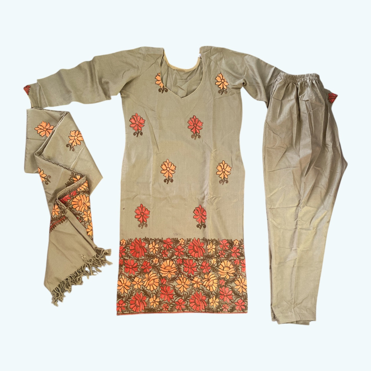 Customized floral kurta set