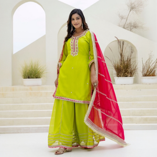 FLAIRED PLAZZO suit SET