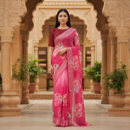 Floral lightweight sarees