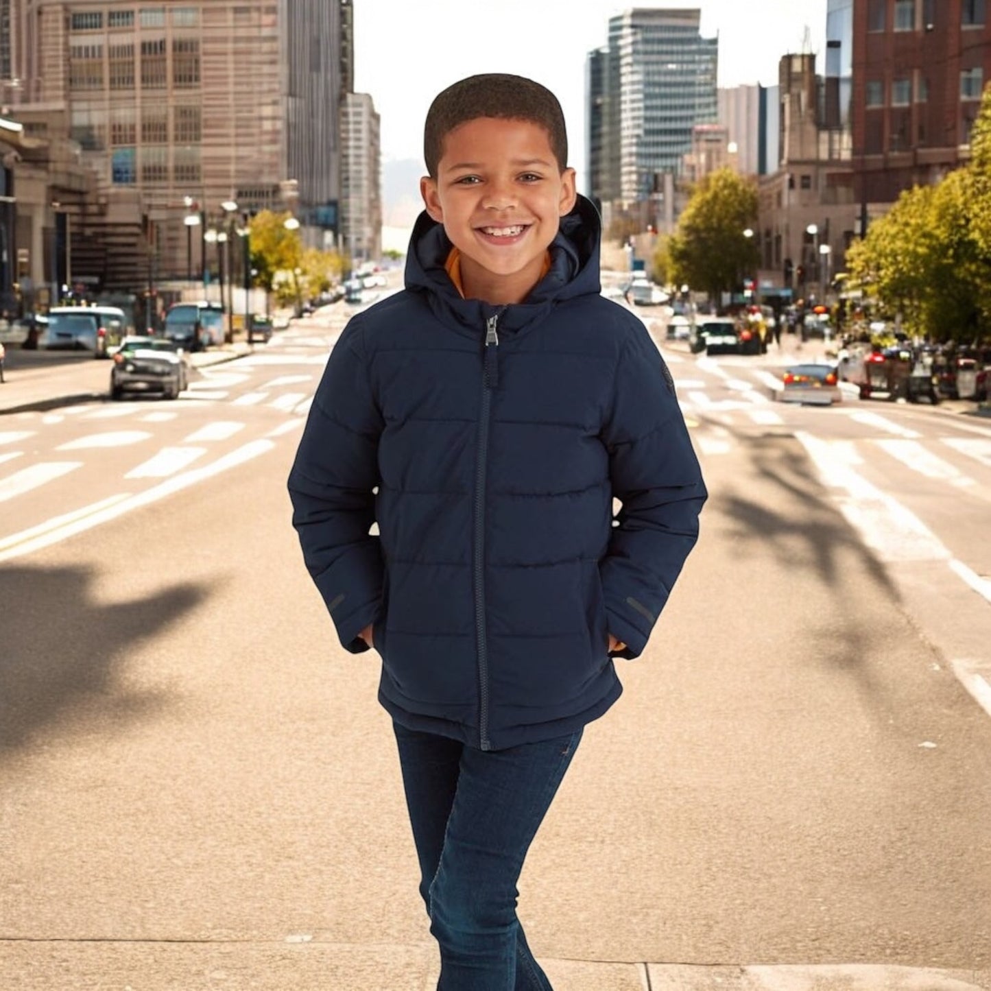 Eten hooded Puffer Jackets for kids