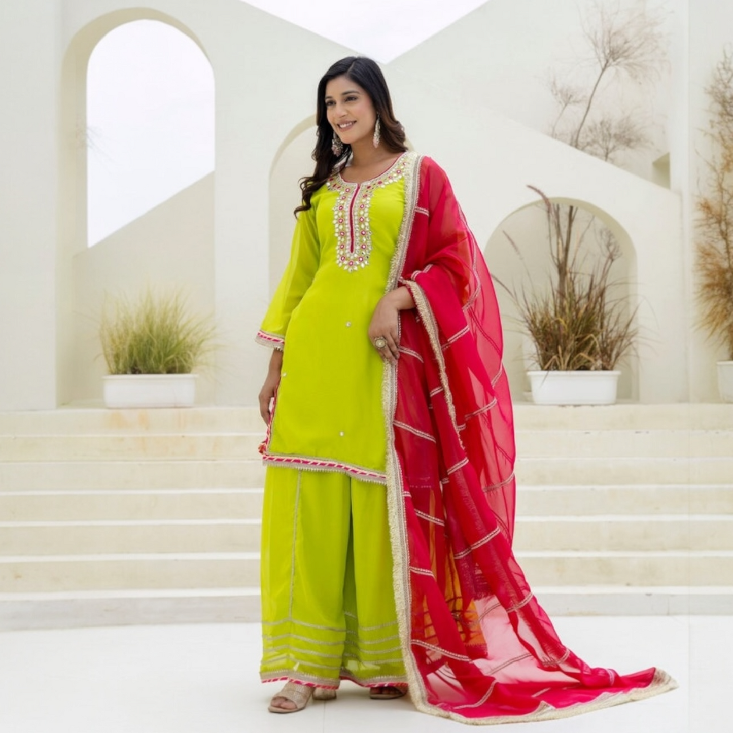 FLAIRED PLAZZO suit SET