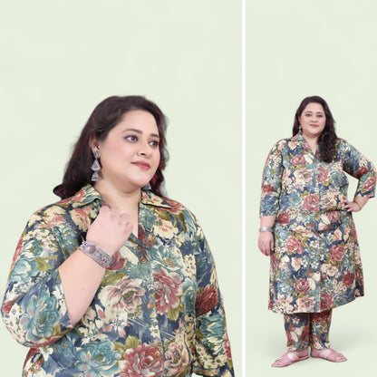 Moksh International plus size co-ord set.