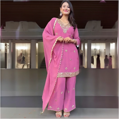 Boutique work kurta palazzo set