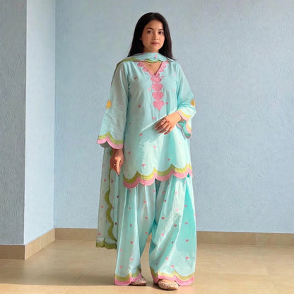 Mahrokh Embroidered Farshi Salwar Set