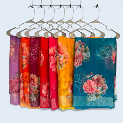 Floral lightweight sarees