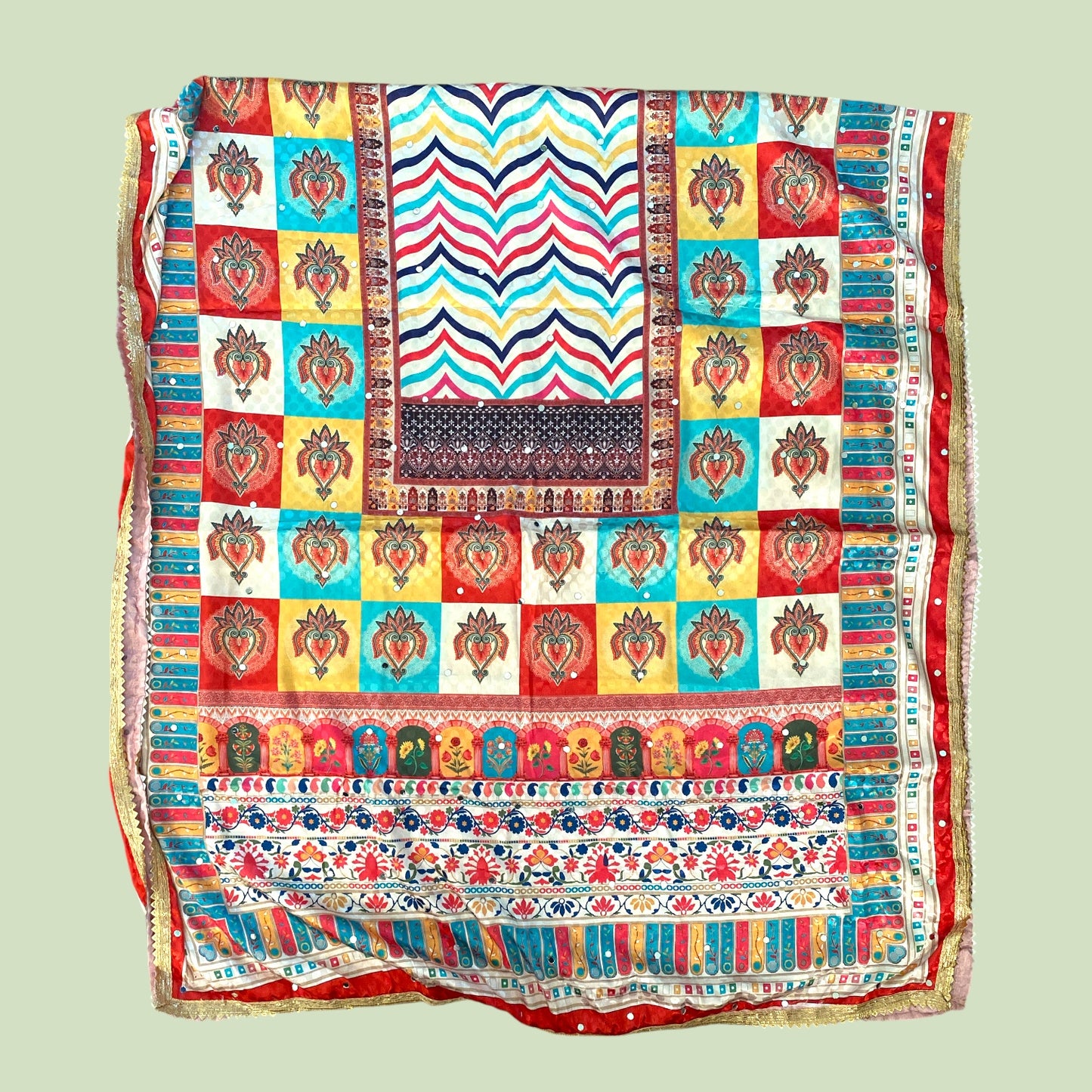 Full length mirror dupatta only