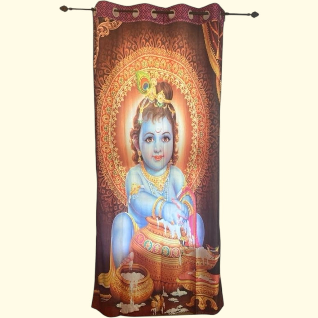 Digital print worship rooms' curtains