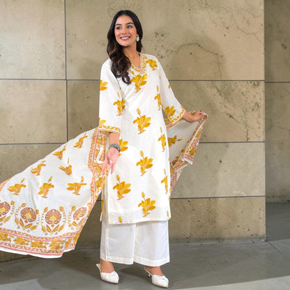 Floral Print Kurta set
