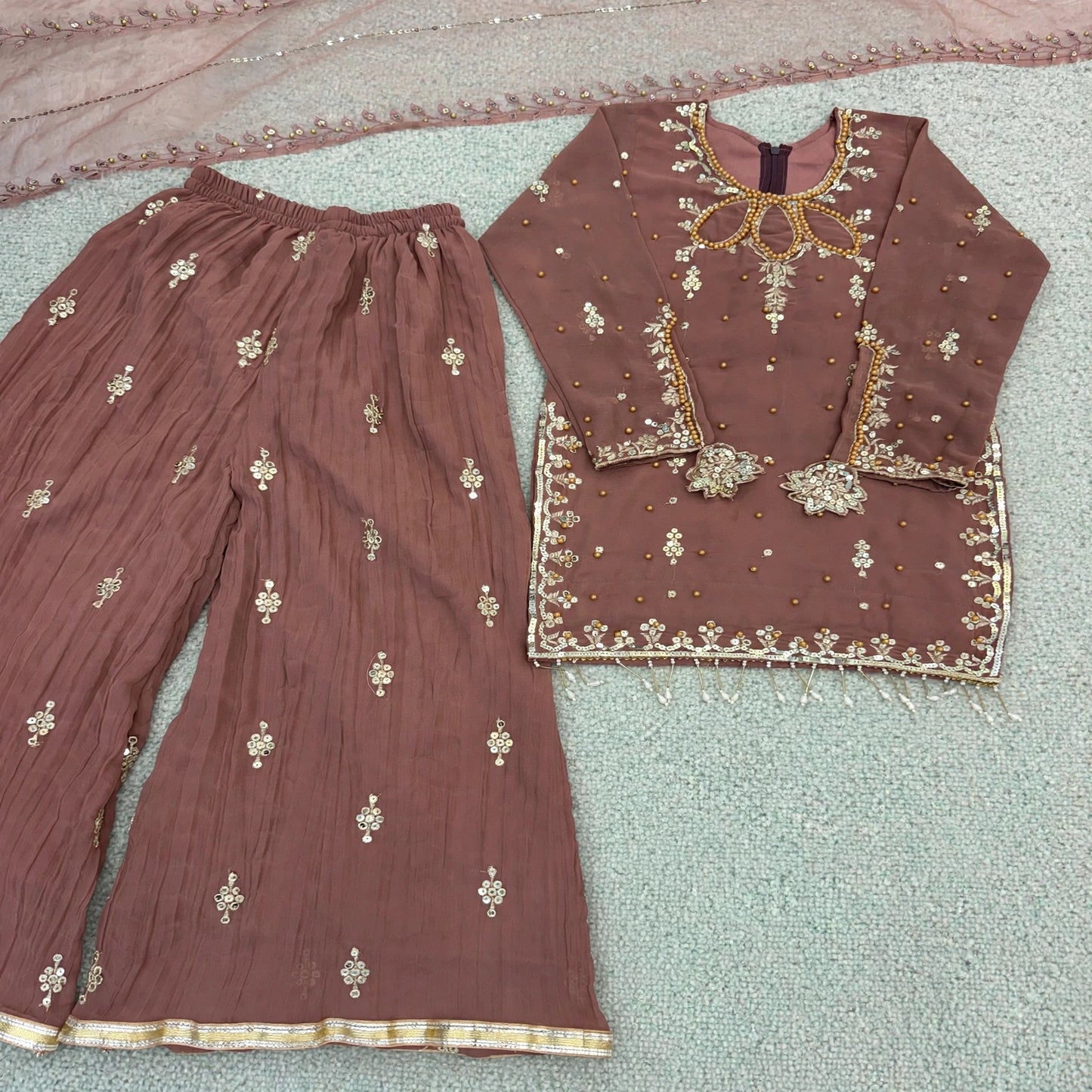 Teeya creation mother-daughter palazzo set