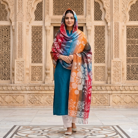 Winter woolen shawl