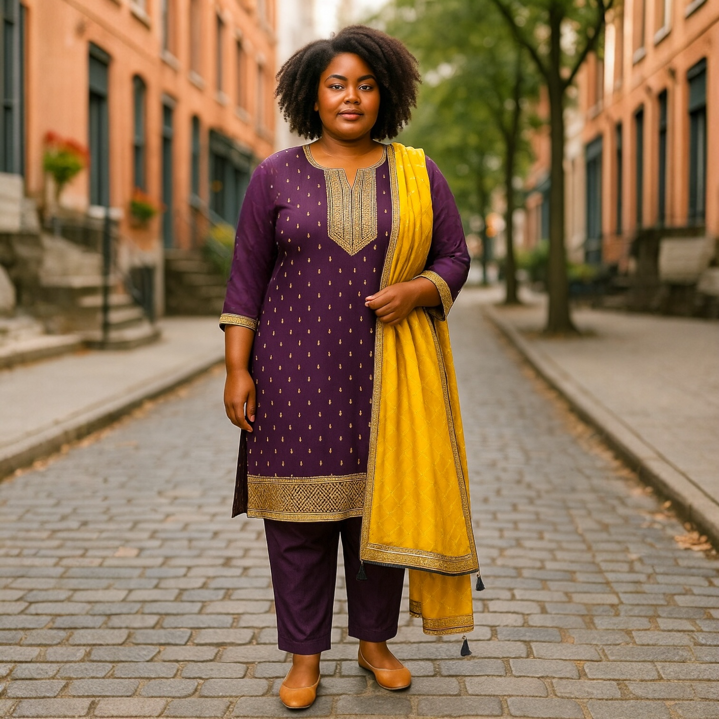 Big size kurta set