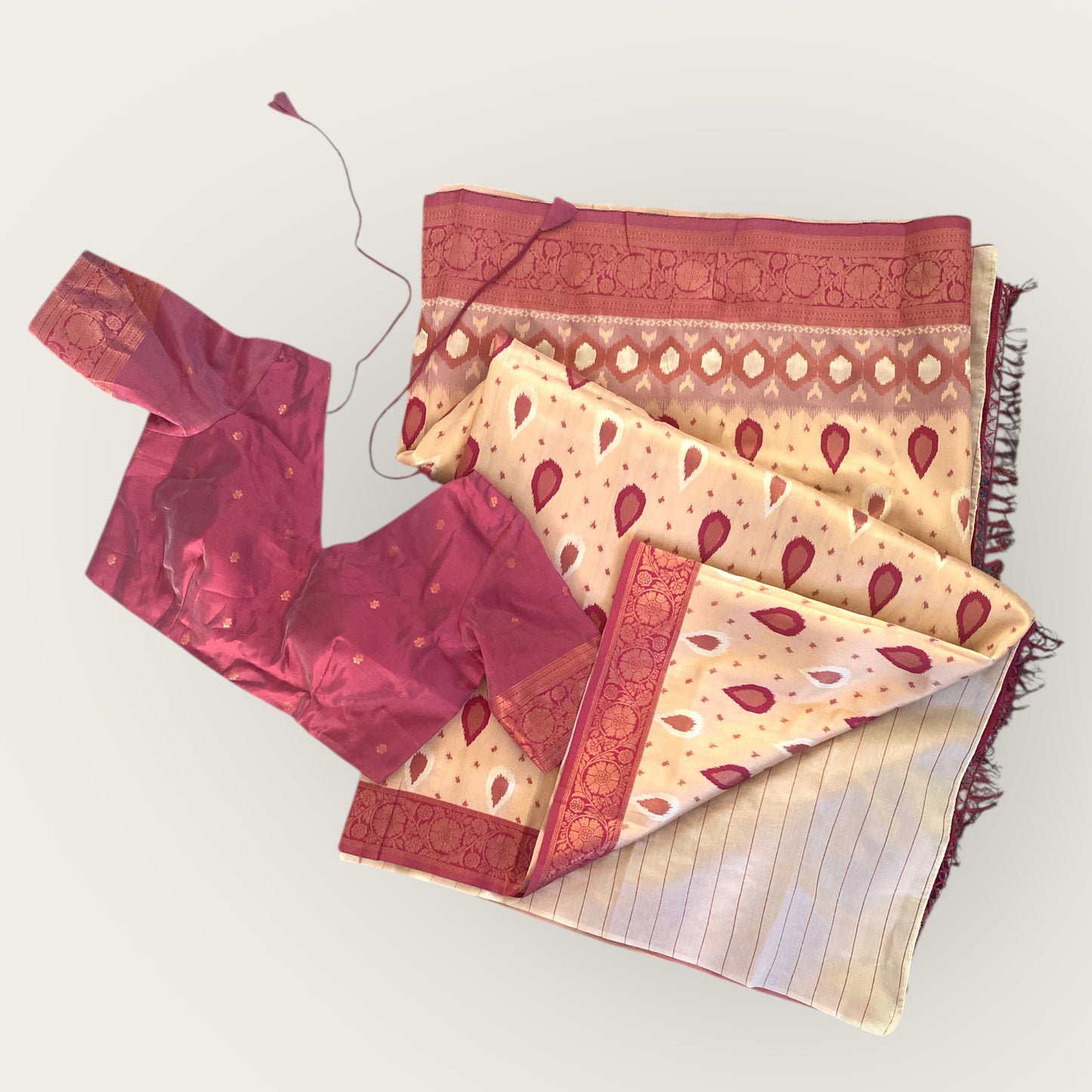 Patola style saree and blouse set