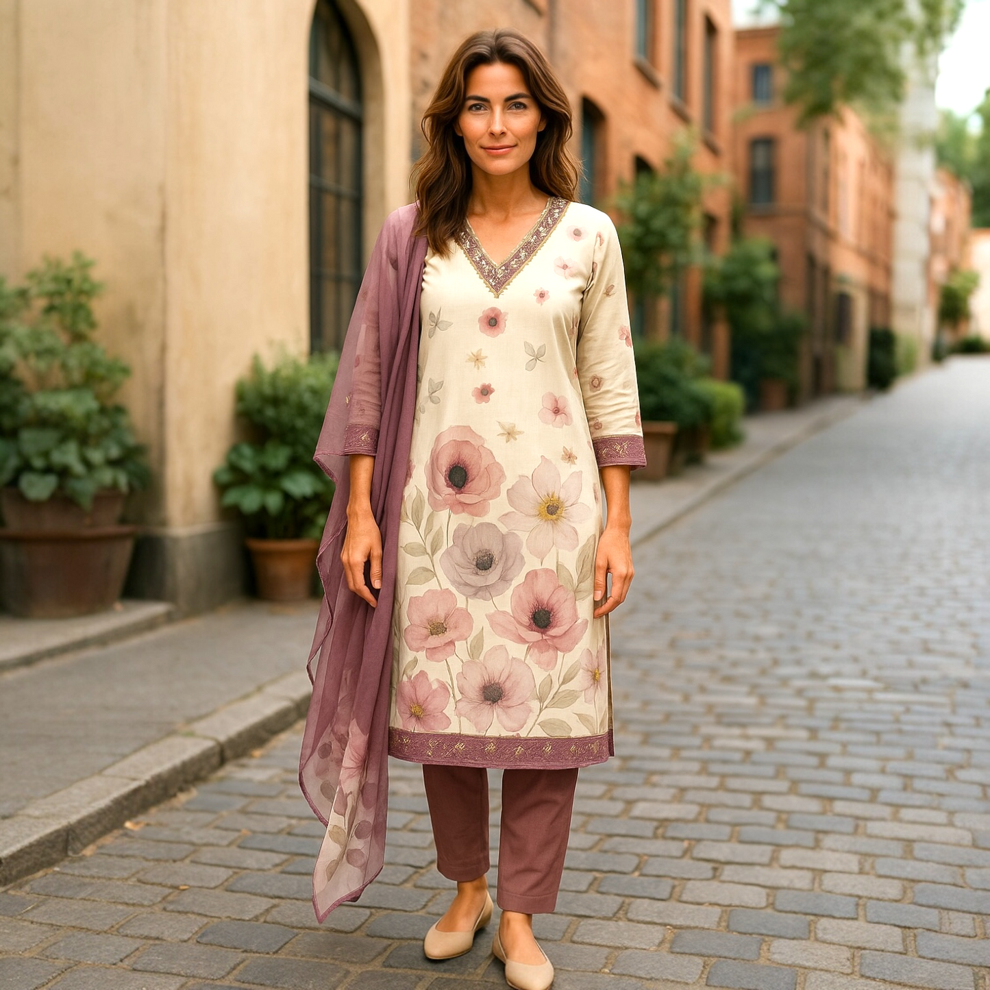 Floral kurta set