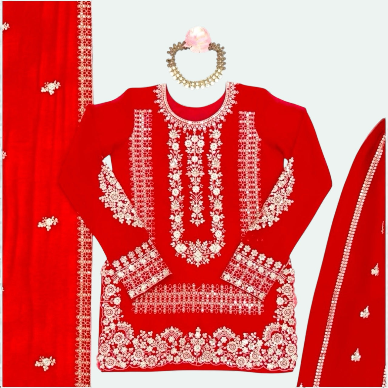 Fully Stitched Plazo Suit Set