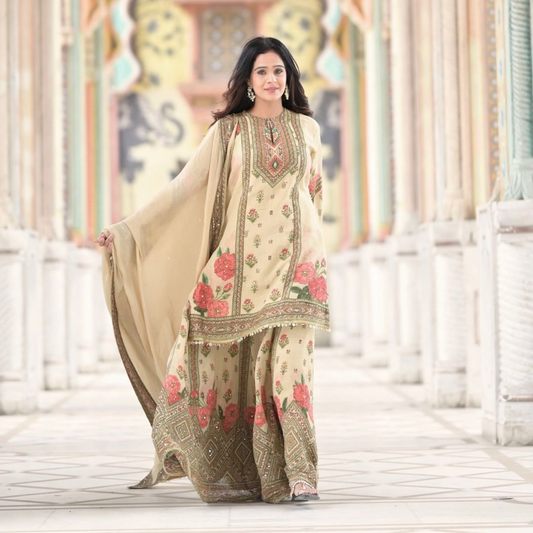 Heavy party wear sharara set