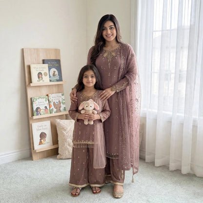 Teeya creation mother-daughter palazzo set