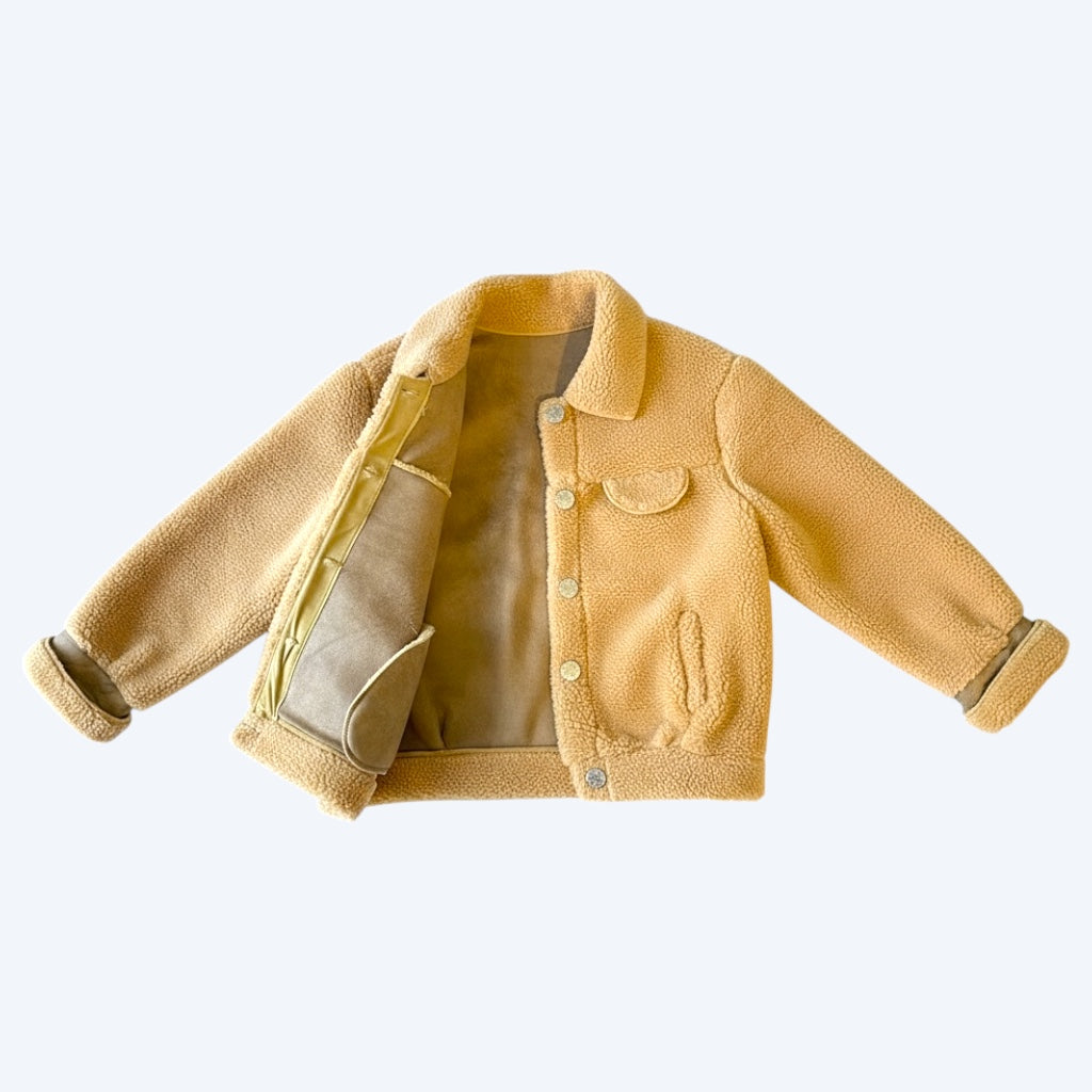 Cozy sherpa jacket.