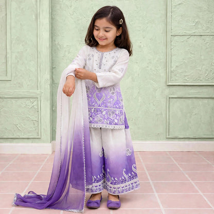 Pastel ombre-shaded palazzo set
