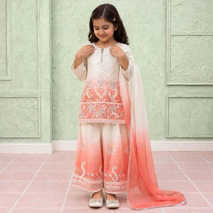 Pastel ombre-shaded palazzo set