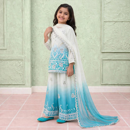 Pastel ombre-shaded palazzo set