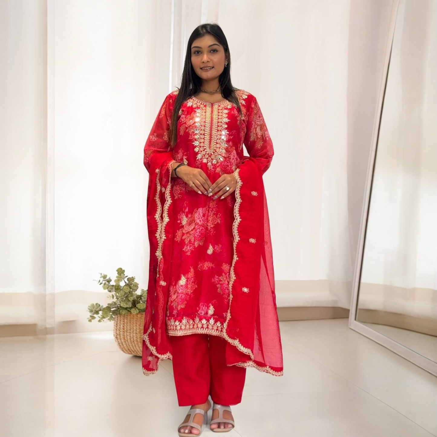 Plus size designer Salwar Suit