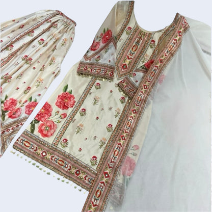 Heavy party wear sharara set