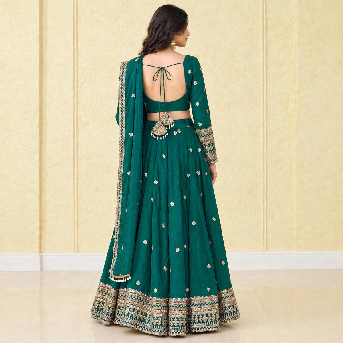 Manually stitched Lehenga-choli set