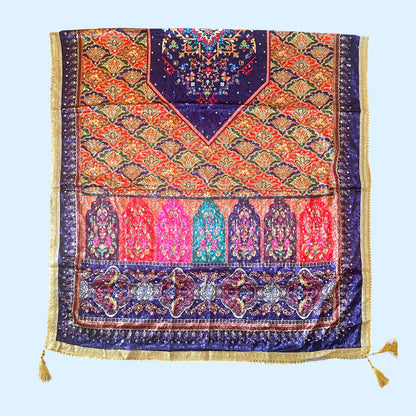 Digital print mirror dupatta only