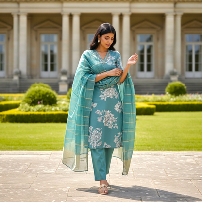 Binya floral kurta set