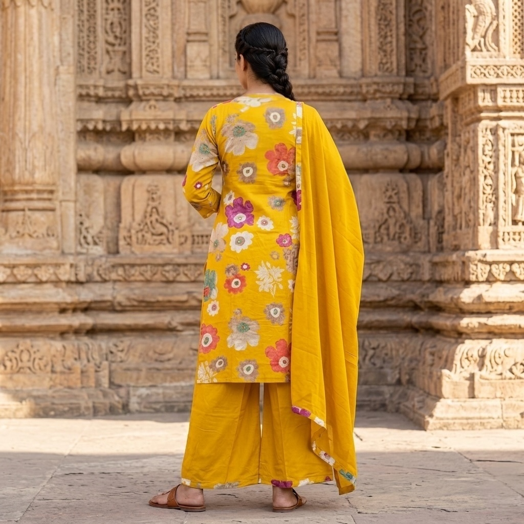 Mughal Floral Motif Kurta set