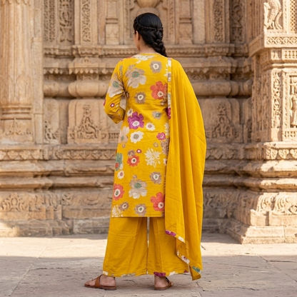 Mughal Floral Motif Kurta set