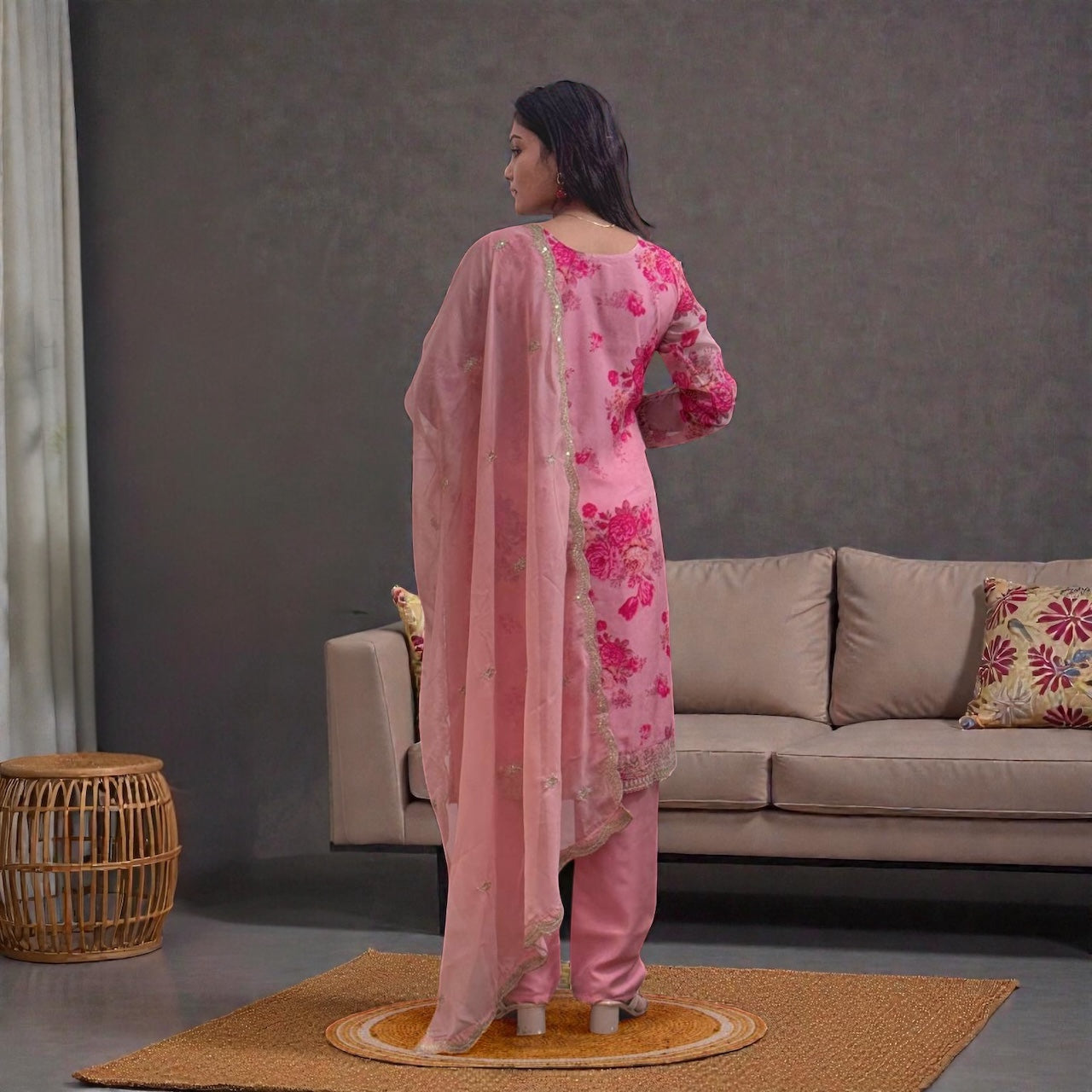 Plus size designer Salwar Suit