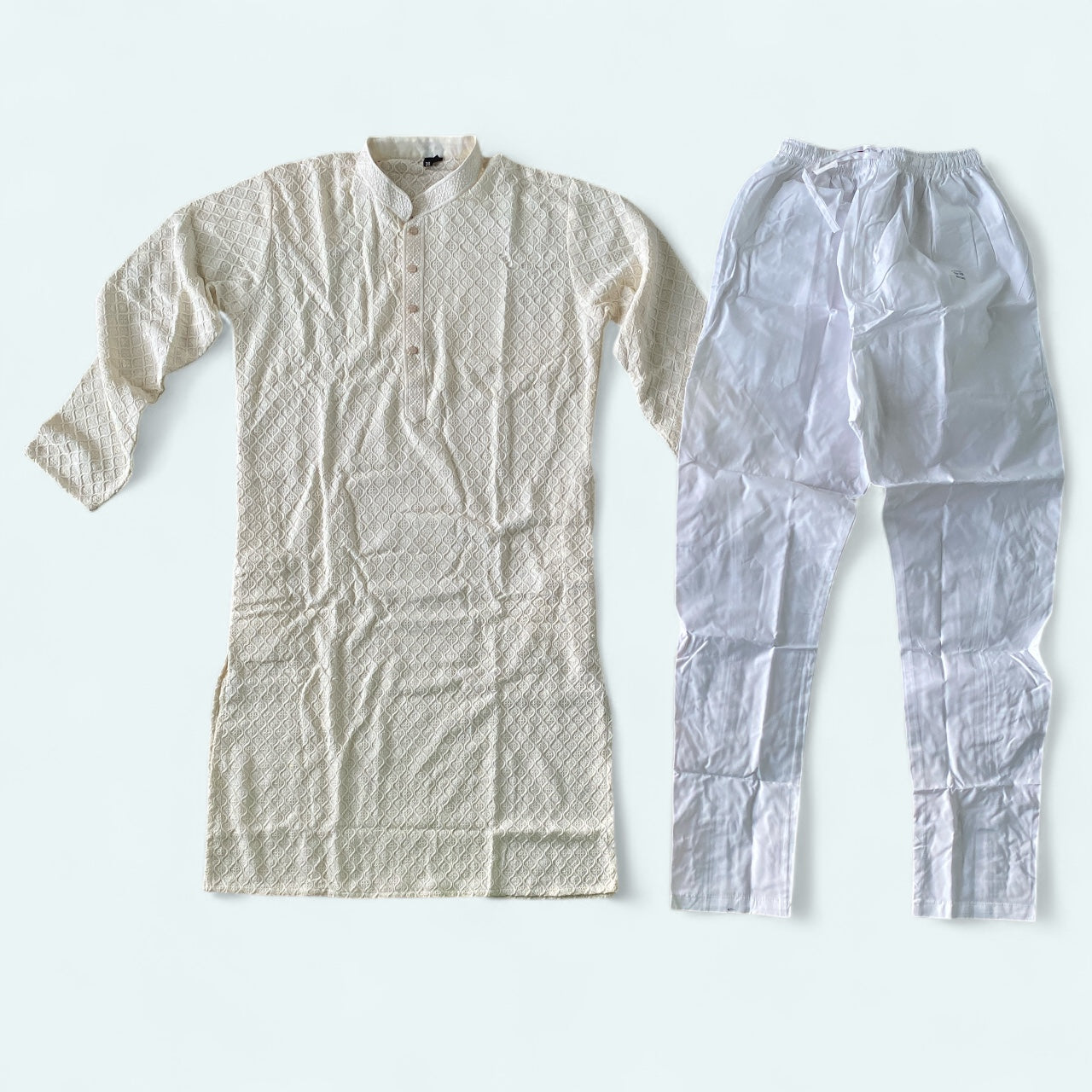 LAKHNAVI EMBROIDERED SEQUIN KURTA