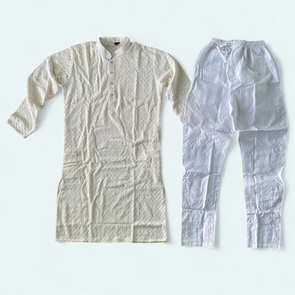 LAKHNAVI EMBROIDERED SEQUIN KURTA